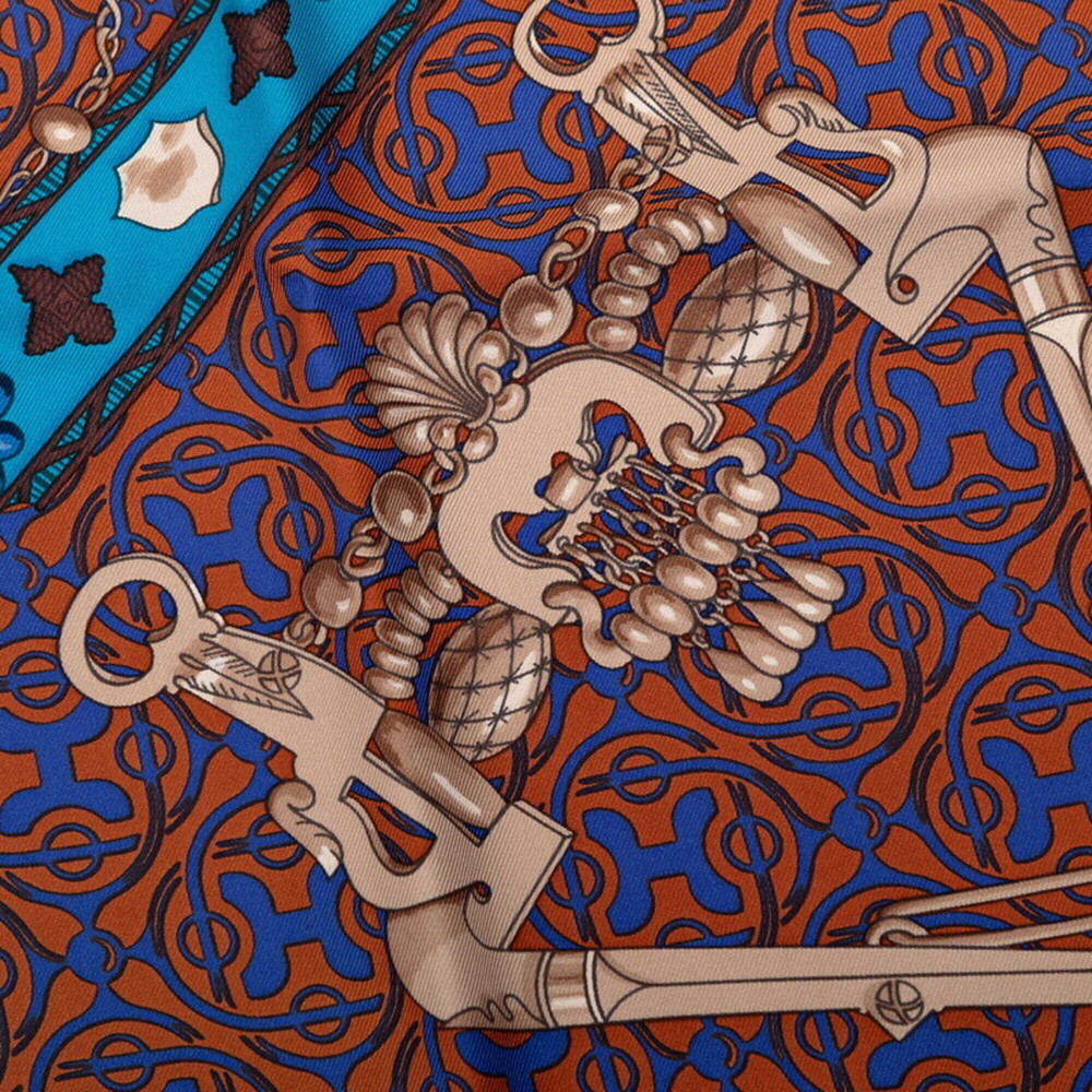 HERMES Black Silk Scarf - Picture 5 of 6